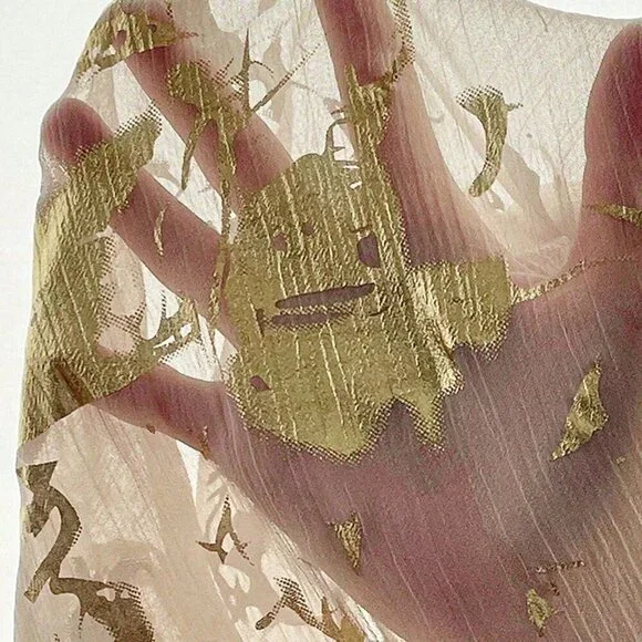 Boho Women's Full Printed Long Sleeve button down Shirt - Picture 4 of 8